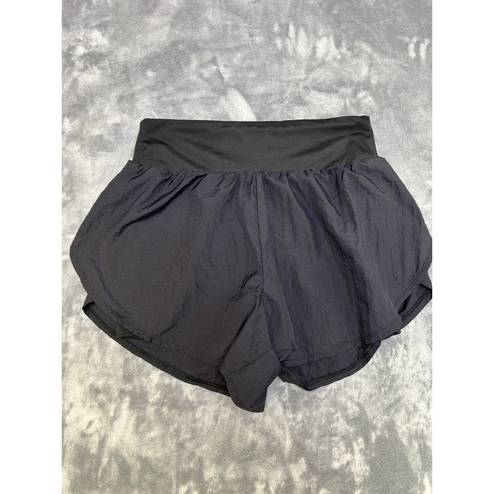 All in Motion Womens Black Athletic Running Shorts Medium Activewear Gym Lined